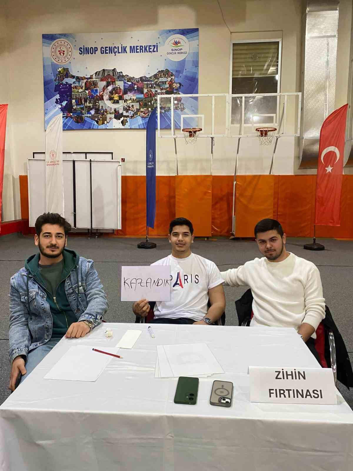 "Zihin Fırtınası", Sinop birincisi oldu