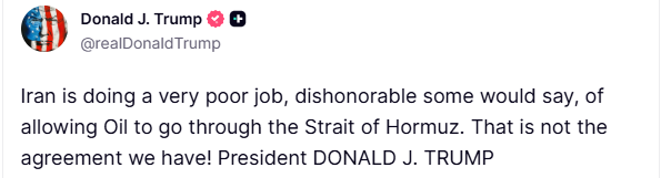 Trump’tan İran’a Hürmüz Boğazı uyarısı