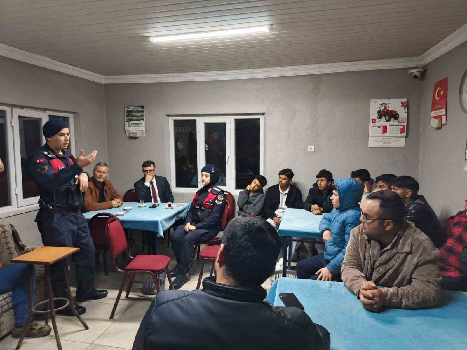 Edirne’de köylerde uyuşturucu ile mücadele çalışması