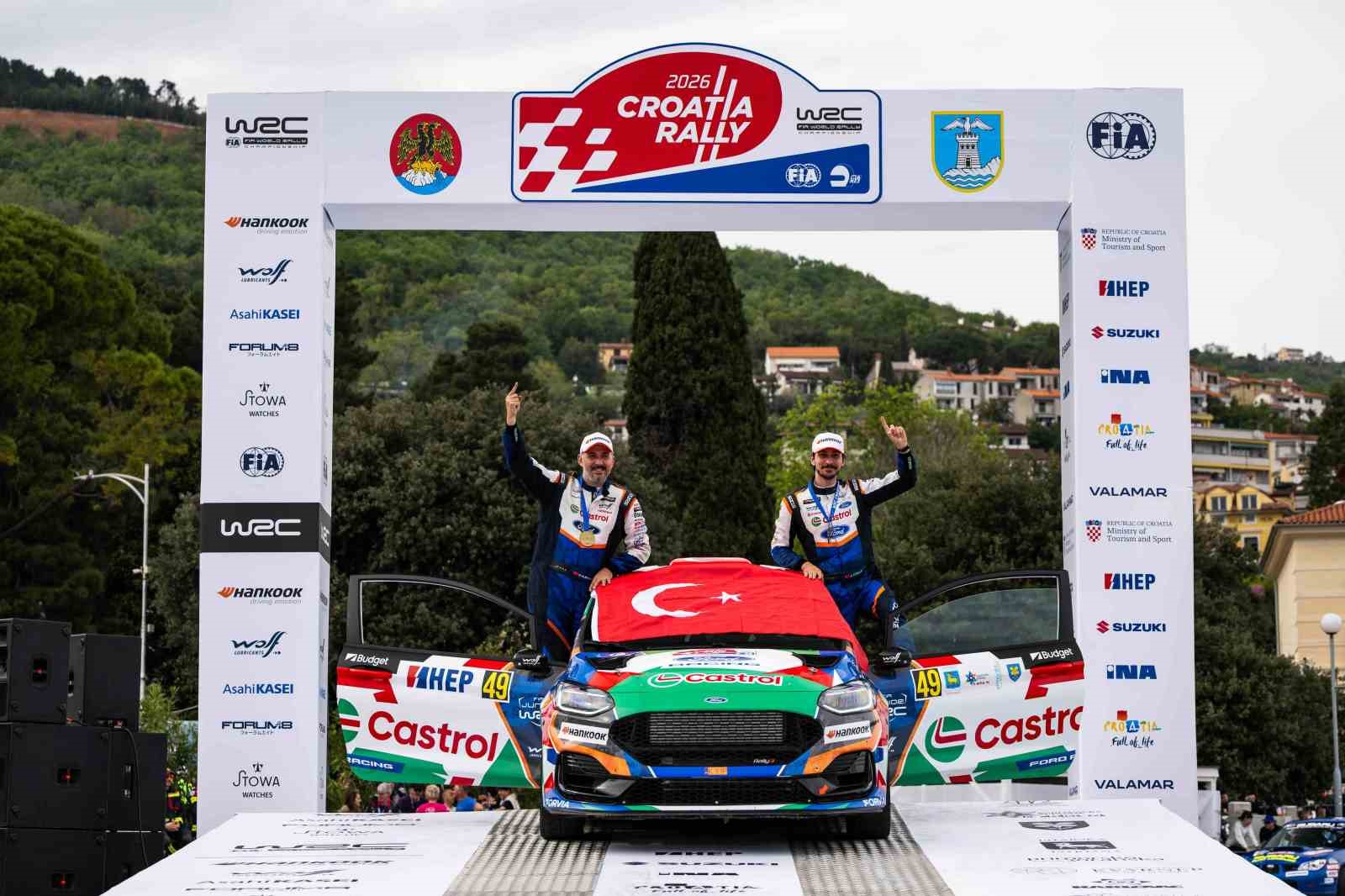 Castrol Ford Team Türkiye, WRC Hırvatistan Rallisi’ni ilk sırada tamamladı