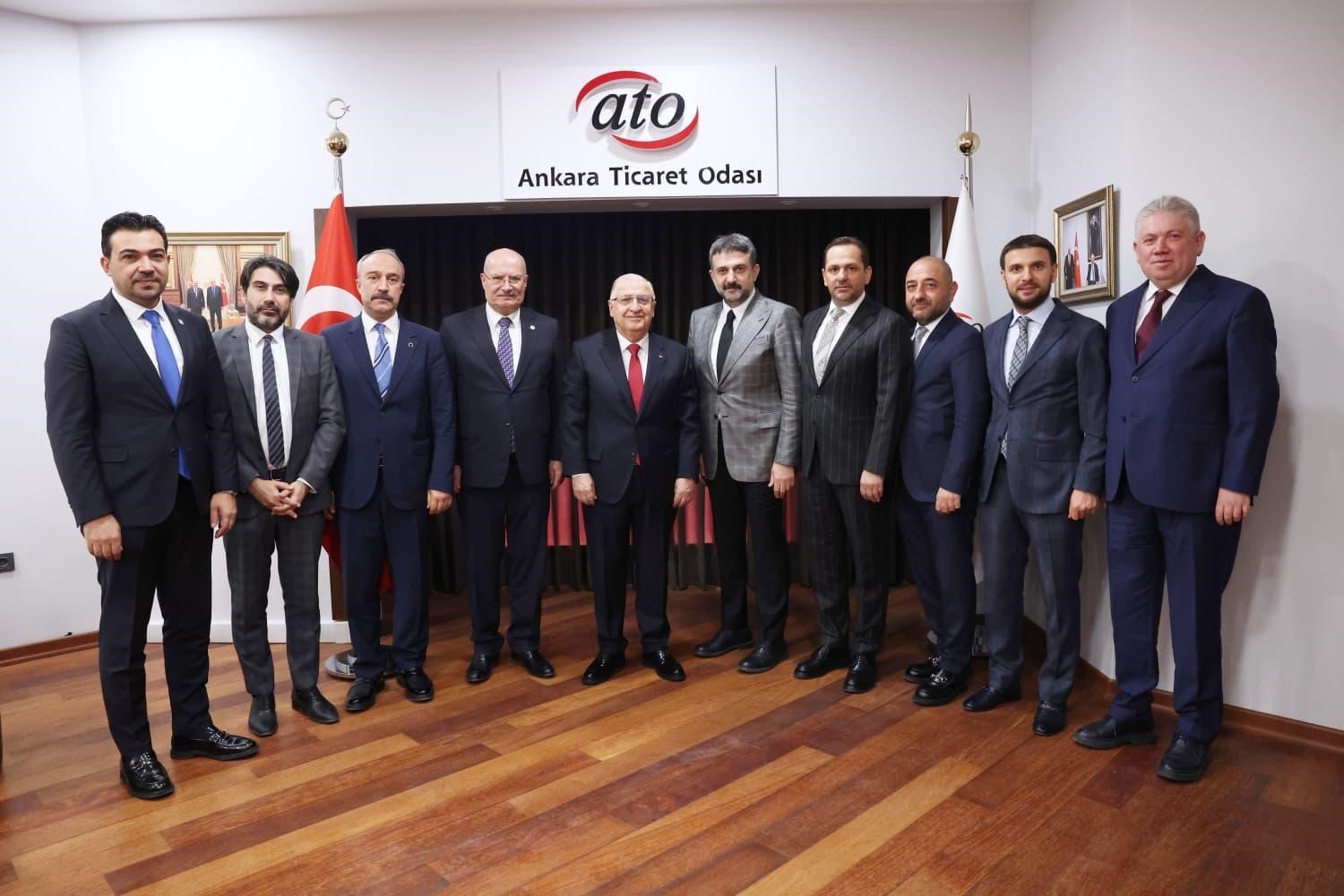 Bakan G&uuml;ler&rsquo;den ATO&rsquo;ya ziyaret
