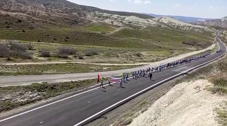 Doruk Madencilik iş&ccedil;ileri Eskişehir&rsquo;den Ankara&rsquo;ya y&uuml;r&uuml;d&uuml;
