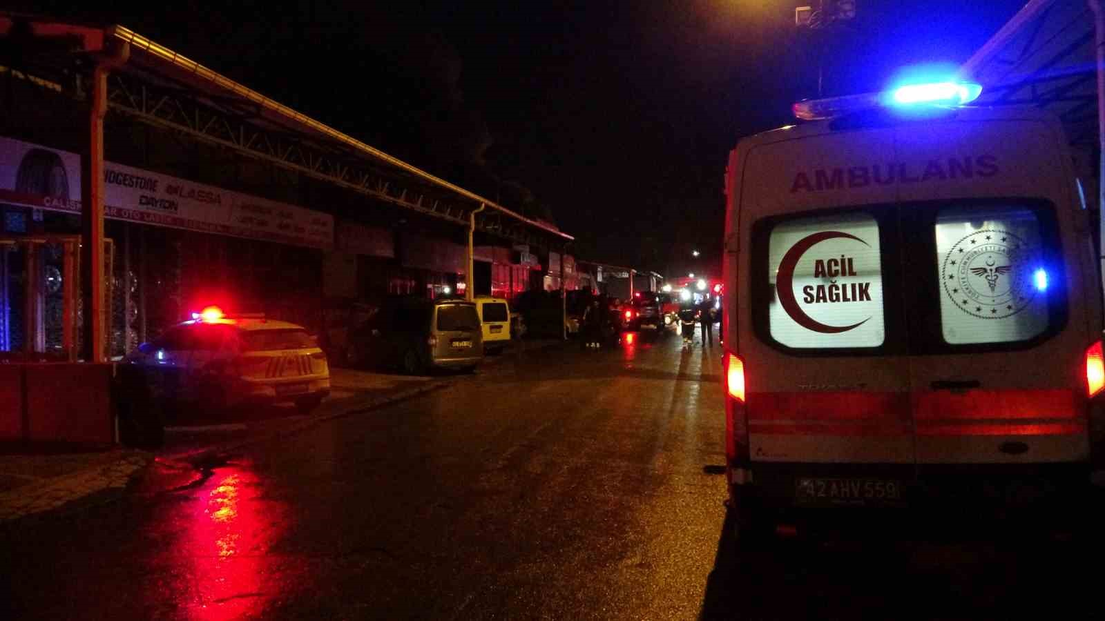 Konya&rsquo;da iş yerinde yangın: 2 yaralı
