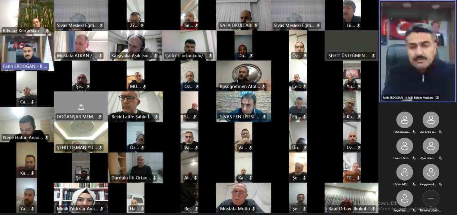 Sivas&rsquo;ta okullarda alınan tedbirler masaya yatırıldı
