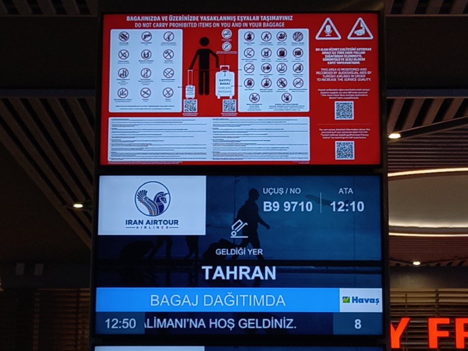 İstanbul Havalimanı&rsquo;nda İran u&ccedil;uşları yeniden başladı