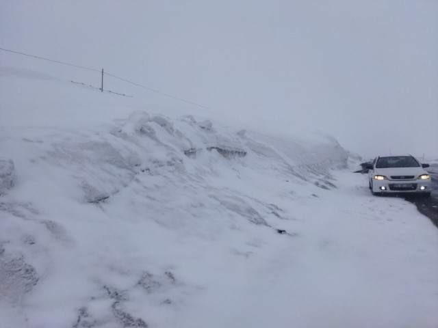 Kar kalınlığı tabela boyunu ge&ccedil;ti