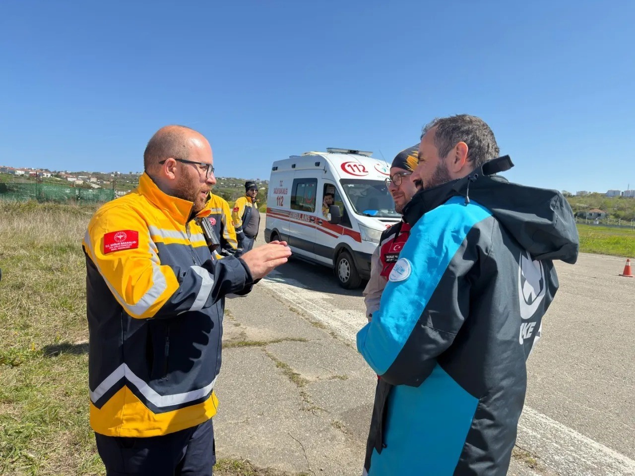 Sinop&rsquo;ta ambulans s&uuml;r&uuml;c&uuml;lerine havalimanında eğitim
