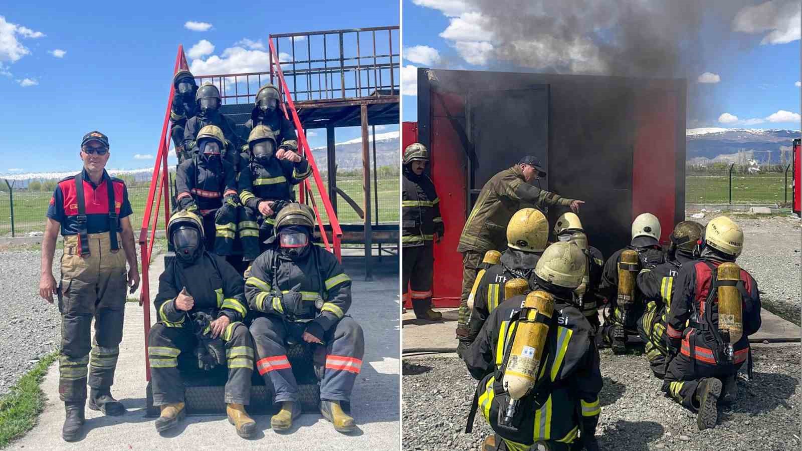 &Uuml;niversite &ouml;ğrencilerine uygulamalı itfaiyecilik eğitimi
