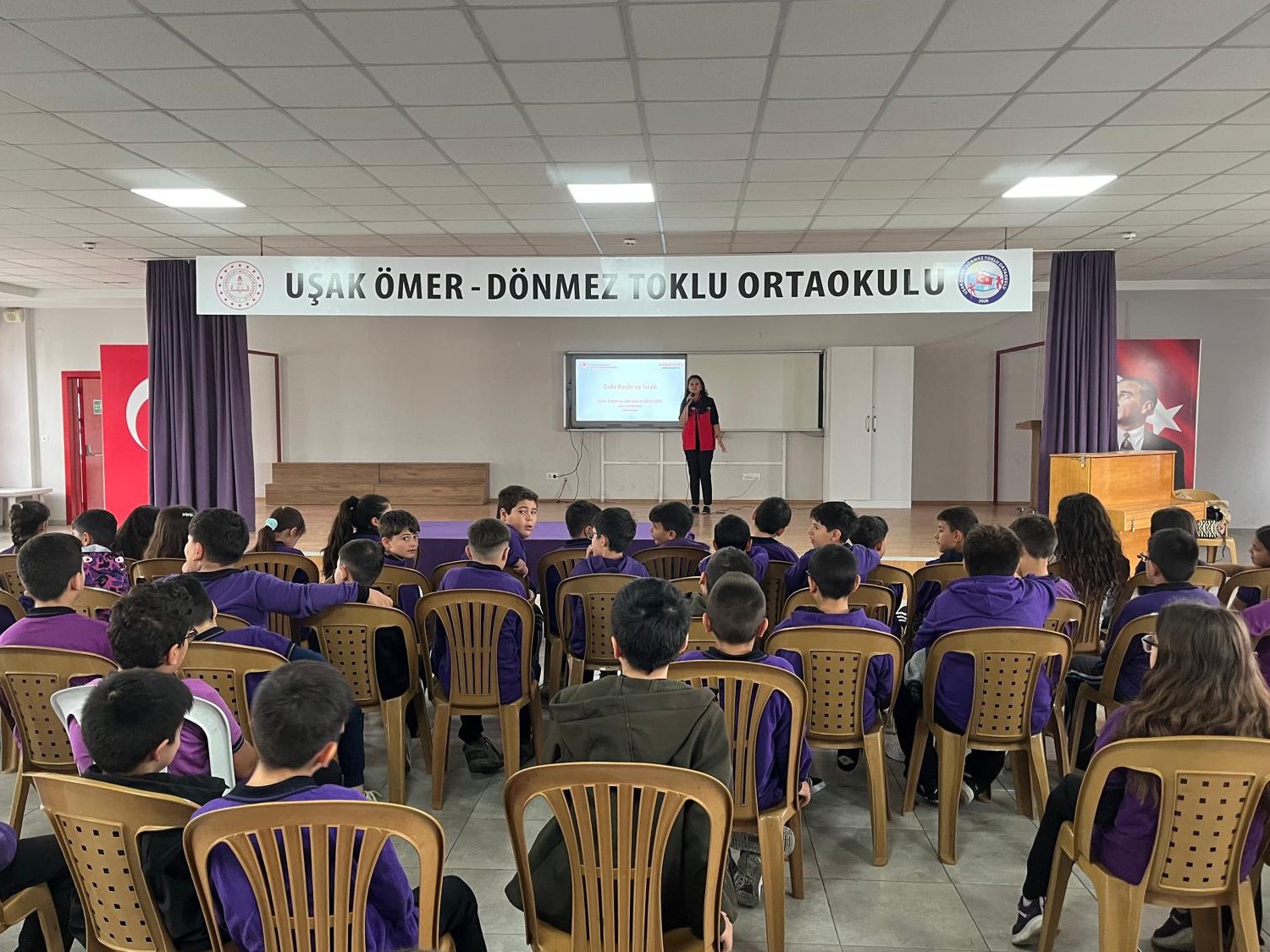 Uşak’ta öğrencilere gıda kaybı ve israfına karşı farkındalık eğitimi