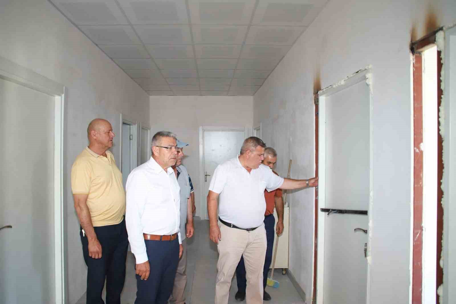 Ilıdağ Mahallesi’ndeki yeni sağlık ocağı hizmet binasında inceleme