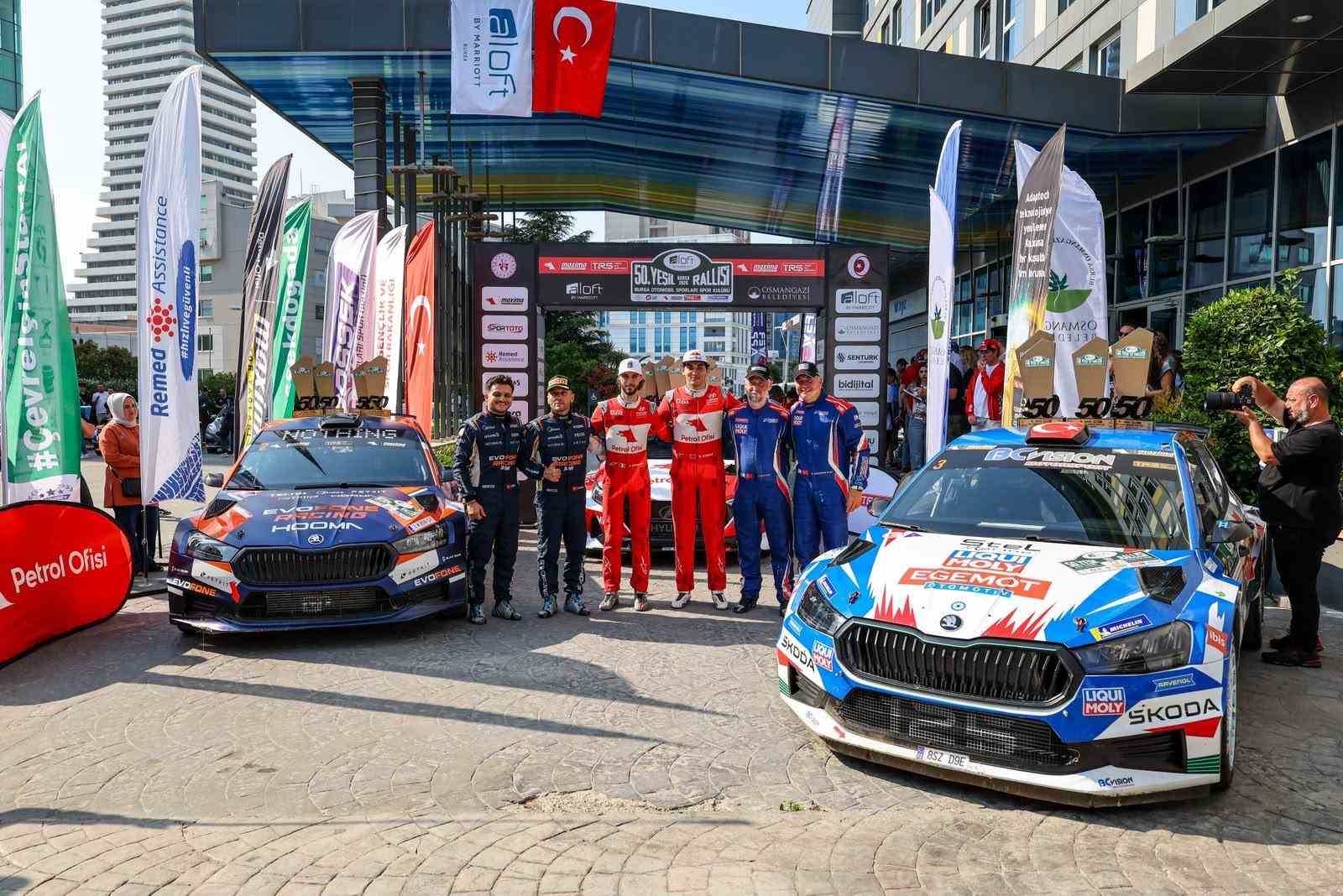 Osmangazi’de 50. Yeşil Bursa Rallisi nefes kesti