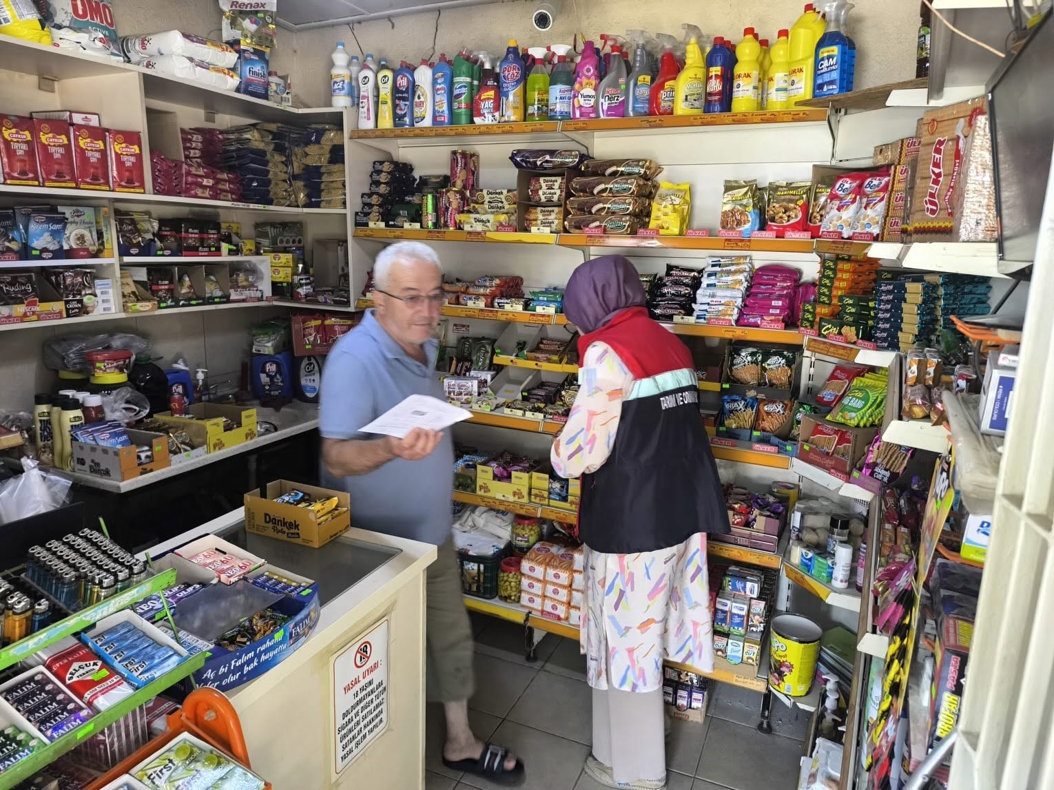 Köşk’te çay ocakları ve marketlere gıda denetimi