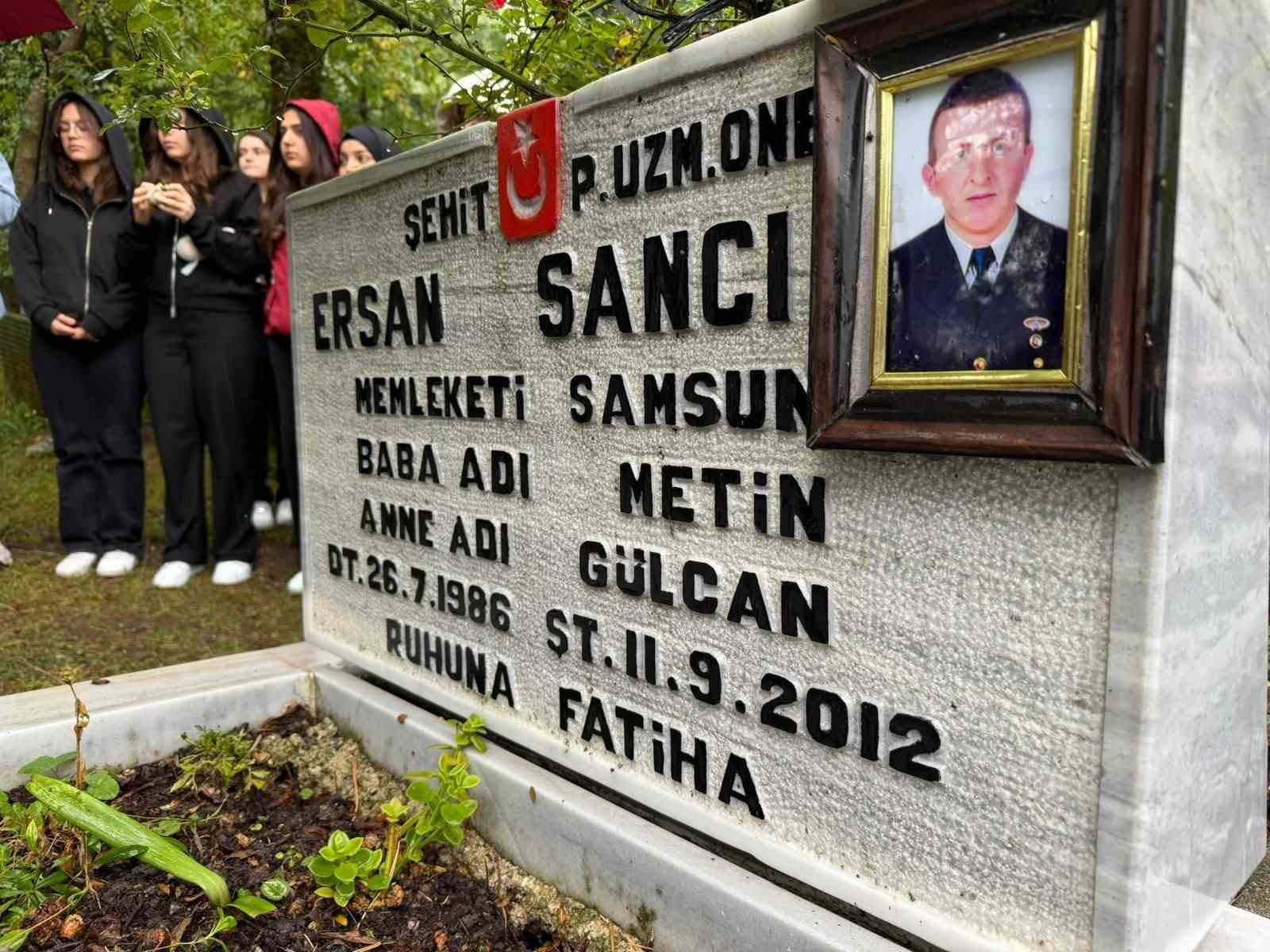 Ladik’te şehidin adını taşıyan okuldan anlamlı anma