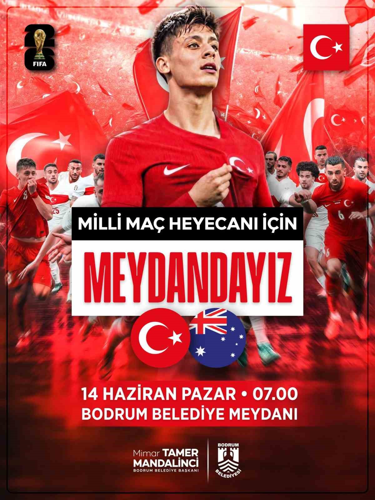 Dünya Kupası heyecanı Bodrum Belediye Meydanı’nda yaşanacak