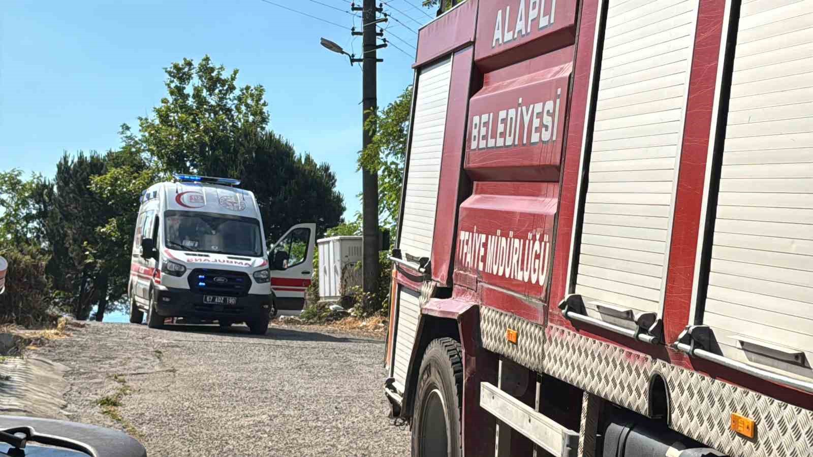 Alaplı&rsquo;da alev topuna d&ouml;nen piknik t&uuml;p&uuml; korkuttu