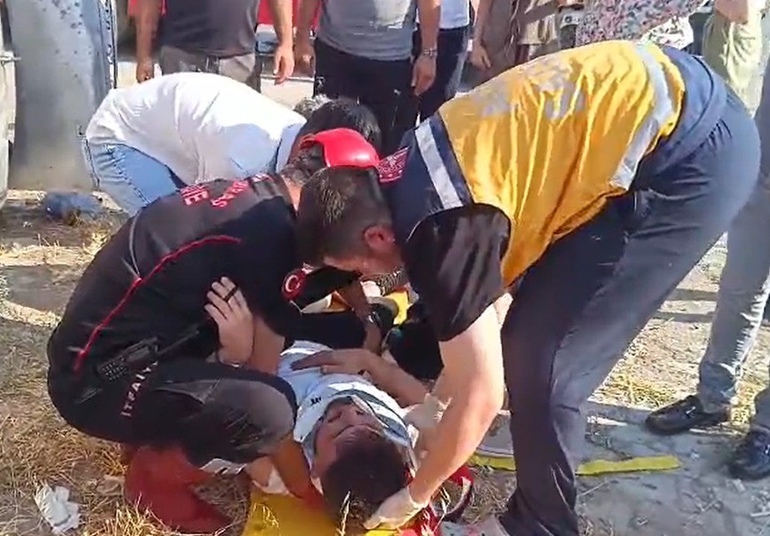 Kahramanmaraş’ta otomobil takla attı: 2 yaralı