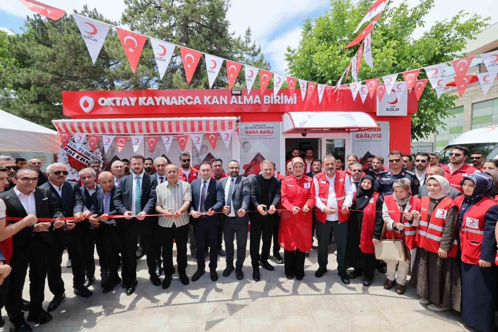Malatya Kan Alma Birimi’ne Oktay Kaynarca’nın adı verildi
