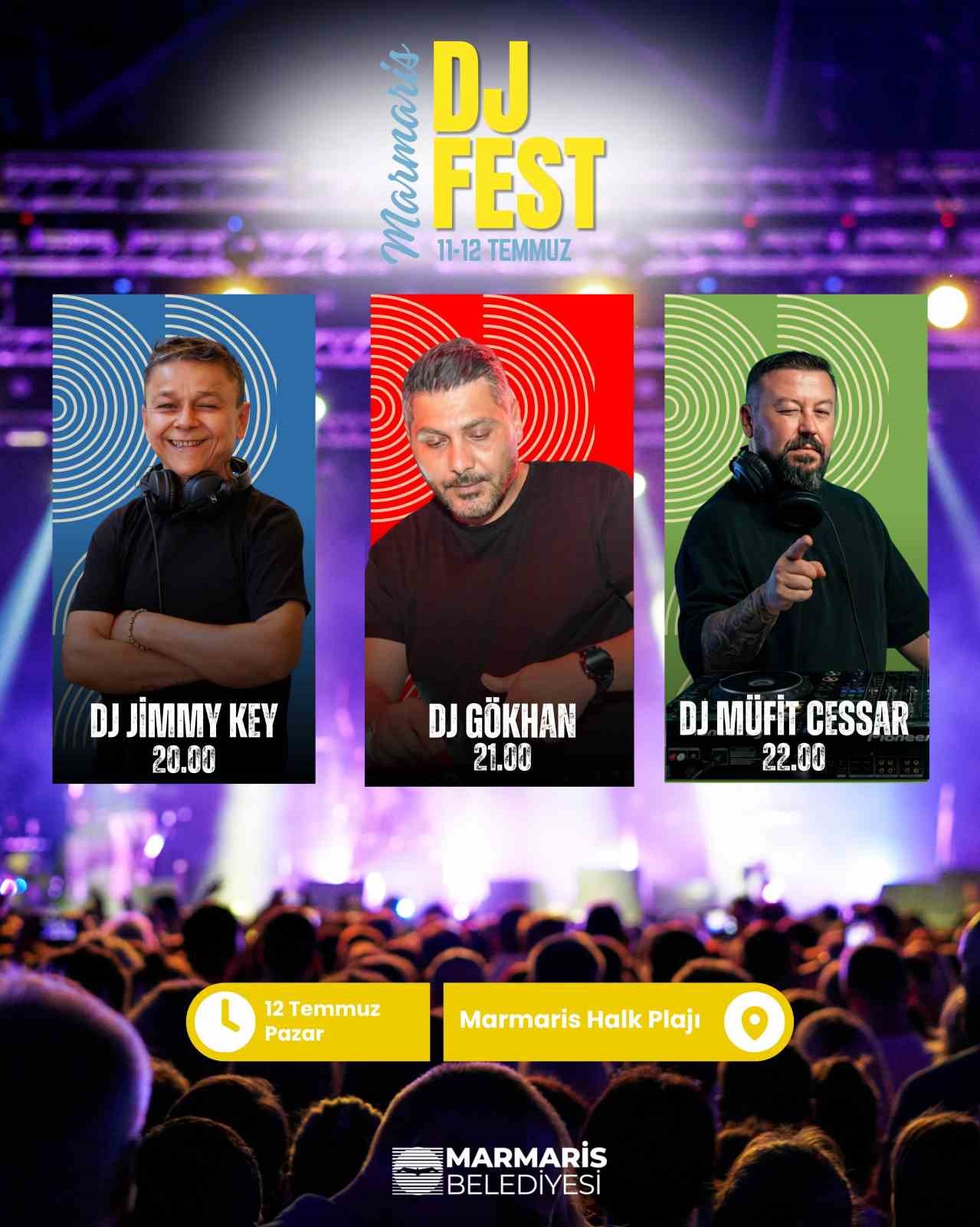 Marmaris’te yazın ritmi Dj Fest ile yükselecek