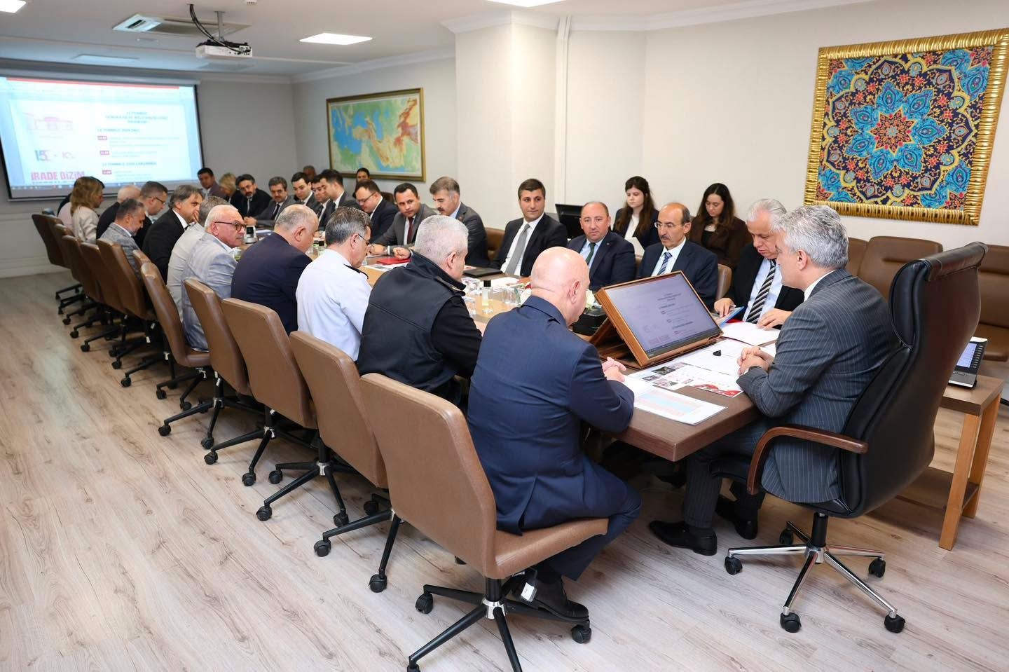 Düzce’de 15 Temmuz etkinlikleri için hazırlık toplantısı yapıldı