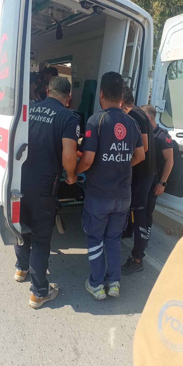 Samandağ’da trafik kazası: 2 yaralı