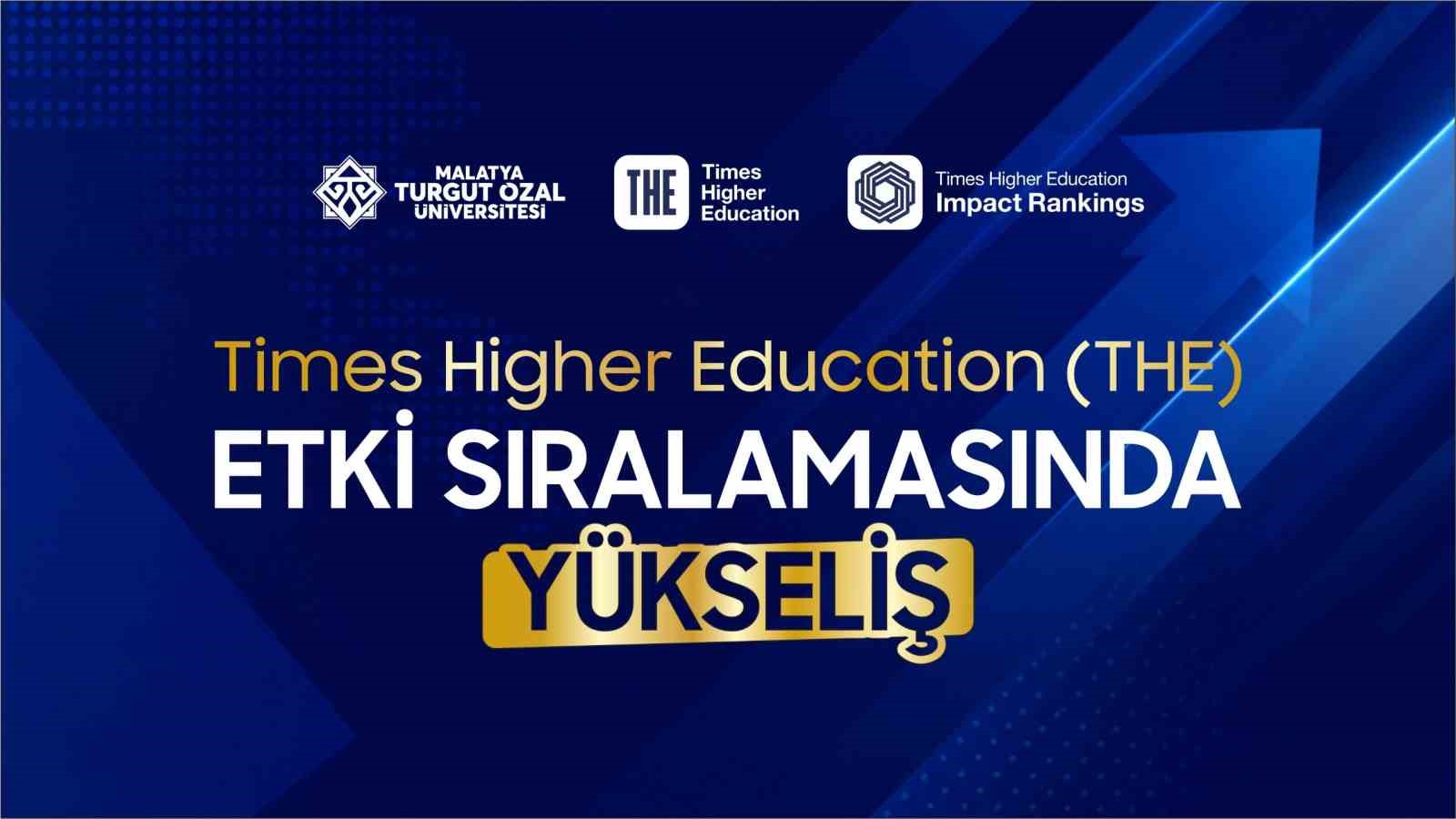 Malatya Turgut &Ouml;zal &Uuml;niversitesi, THE etki sıralamasında y&uuml;kselişte
