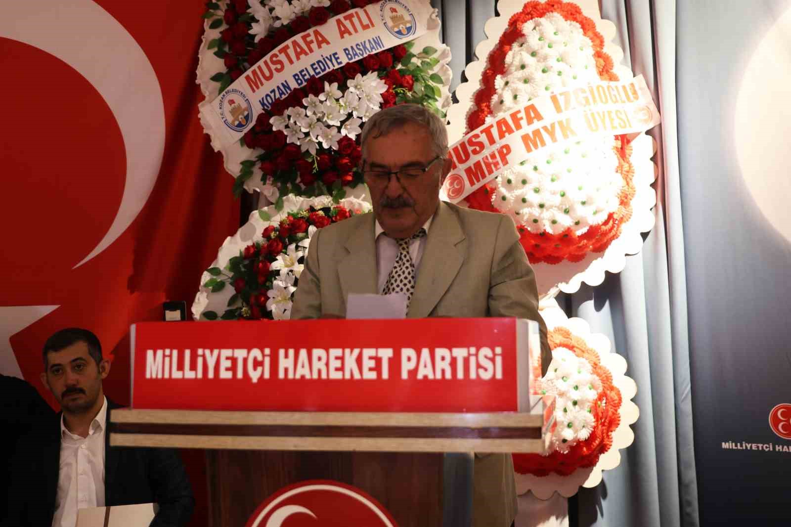 Kozan MHP’de yeni başkan Yusuf Seğmen oldu