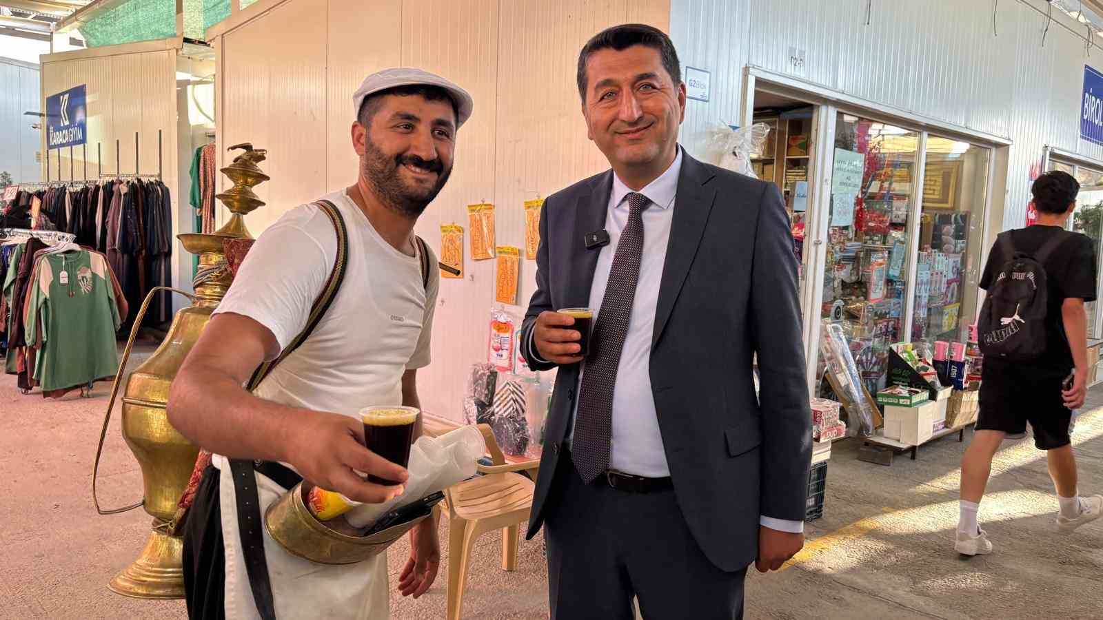 MTSO Başkan adayı Boyraz saha &ccedil;alışmalarını s&uuml;rd&uuml;r&uuml;yor