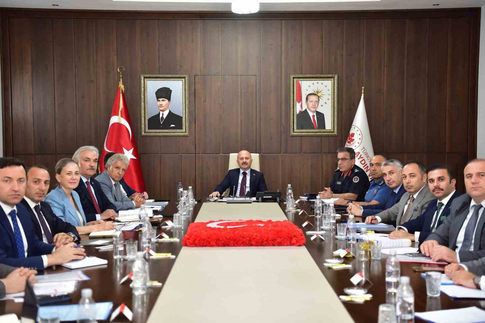 Aydın’da okulların güvenliği için toplantı yapıldı