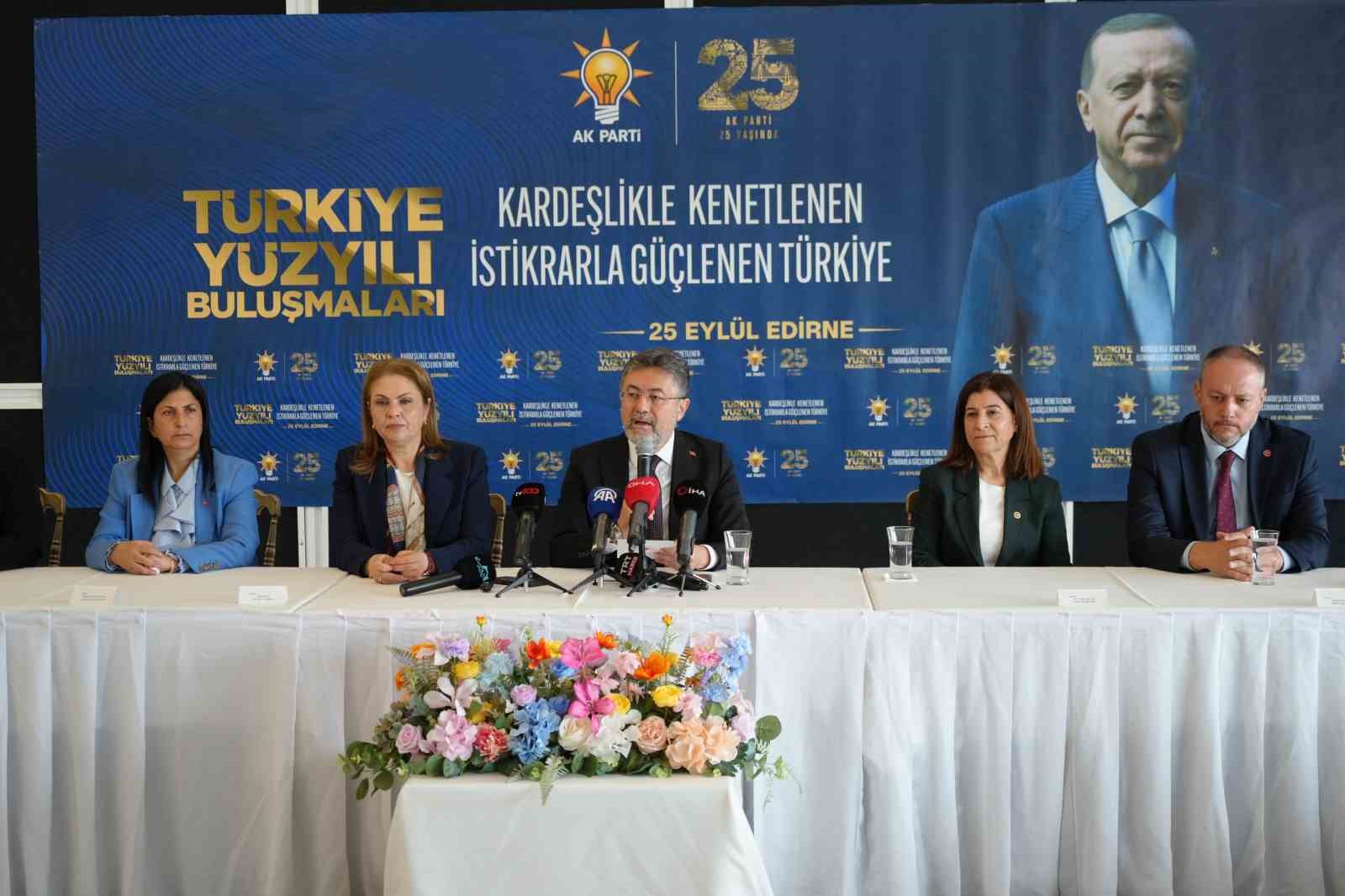 Bakan Yumaklı: "Edirne’nin tarım, orman ve su potansiyelini verimli bir şekilde kullanması için 136 milyar liralık destek sağlandı"