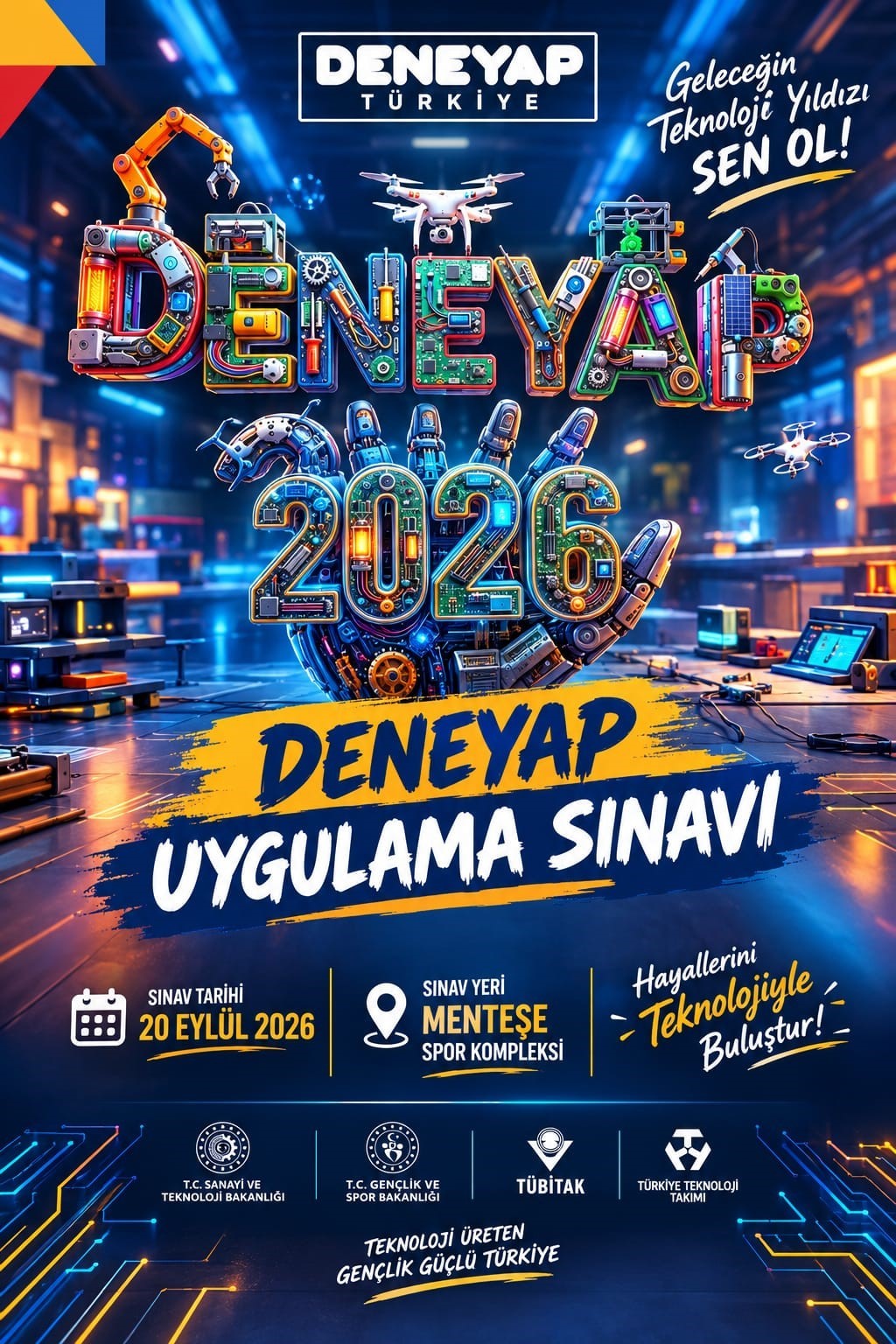 Muğla&rsquo;da 641 &ouml;ğrenci deneyap uygulama sınavına girecek