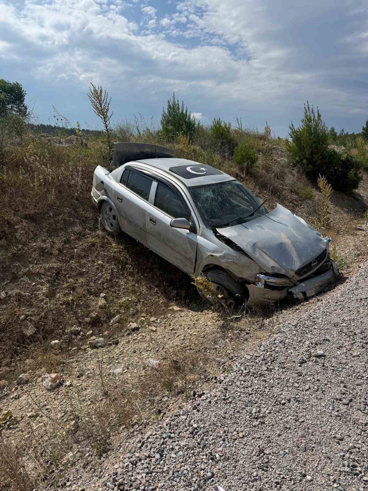 Gördes çevre yolunda kaza: 1 yaralı