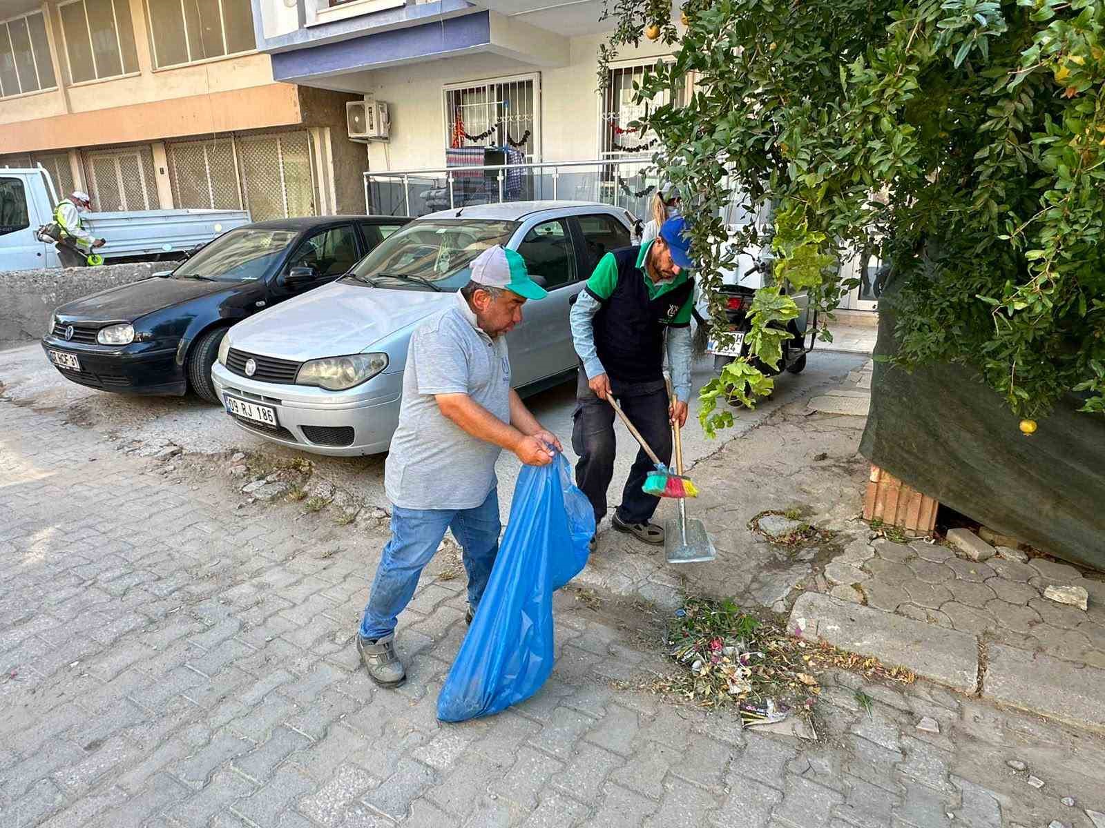 Nazilli Belediyesi&rsquo;nden temizlik &ccedil;alışması