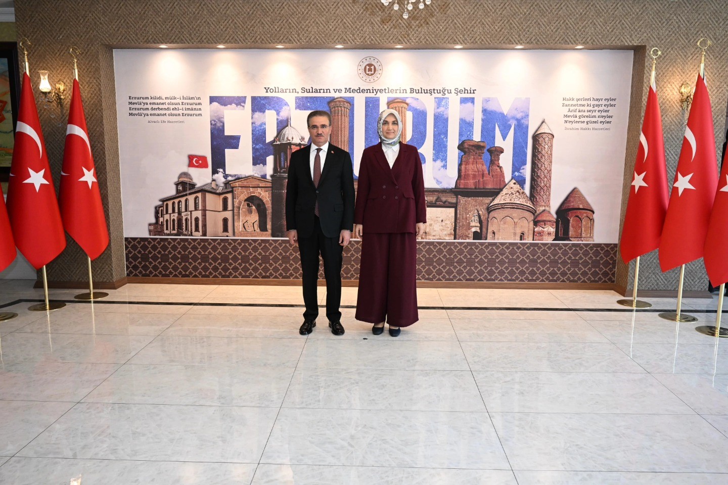 İ&ccedil;işleri Bakan Yardımcısı Do&ccedil;. Dr. K&uuml;bra G&uuml;ran Yiğitbaşı, Erzurum&rsquo;da