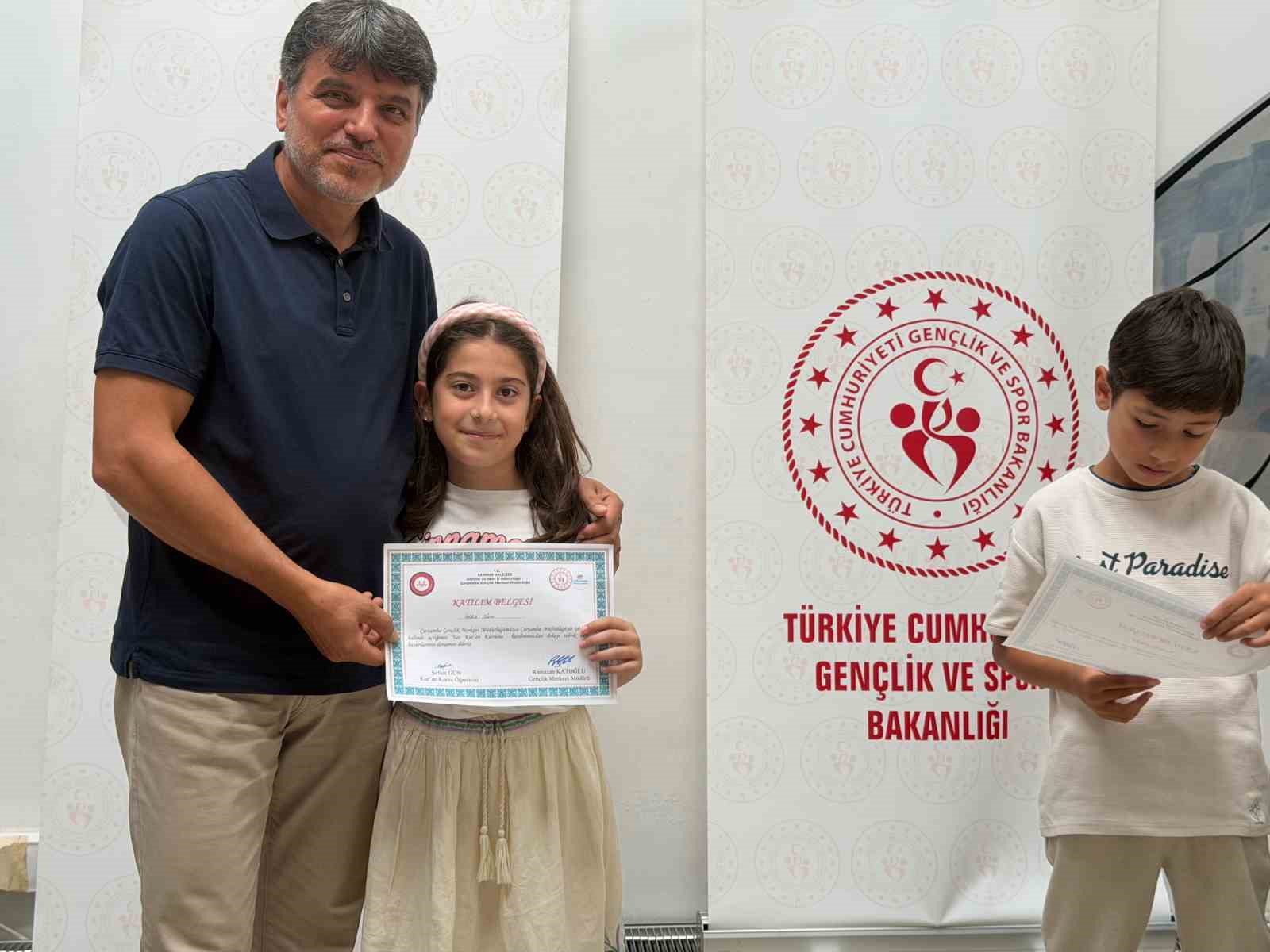 Çarşamba Gençlik Merkezinde Kur’an-ı Kerim kursu kapanış töreni
