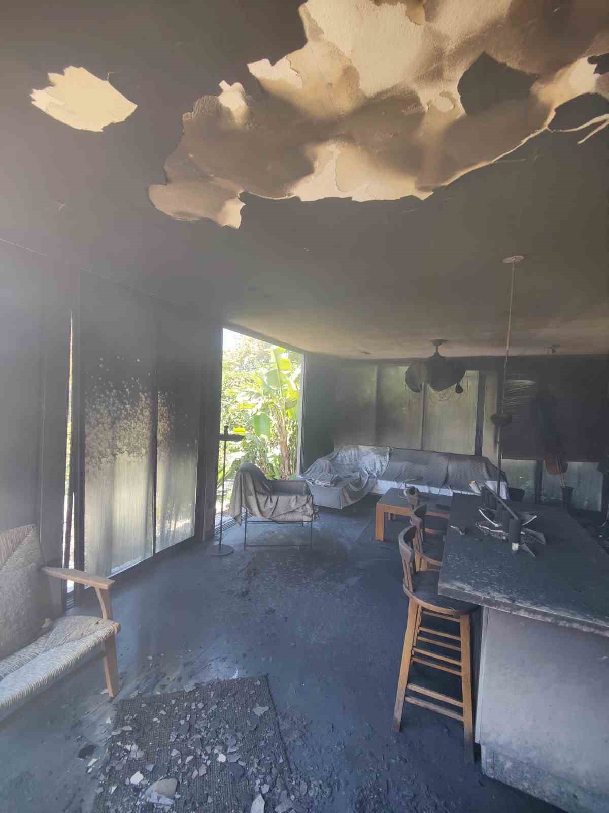Bodrum’da otel avlusunda çıkan yangın söndürüldü