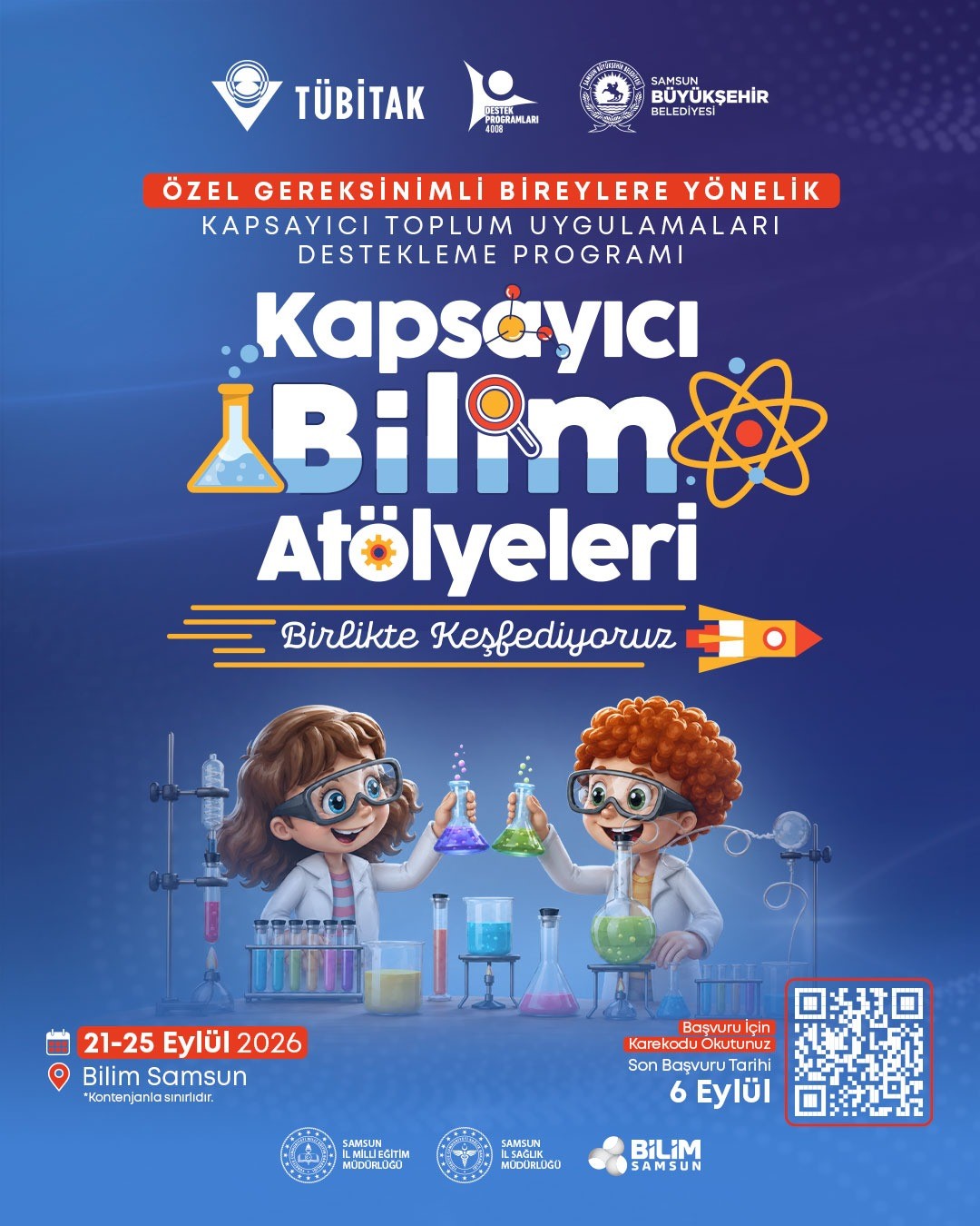 "Kapsayıcı Bilim Atölyeleri: Birlikte Keşfediyoruz" projesi için başvurular başladı