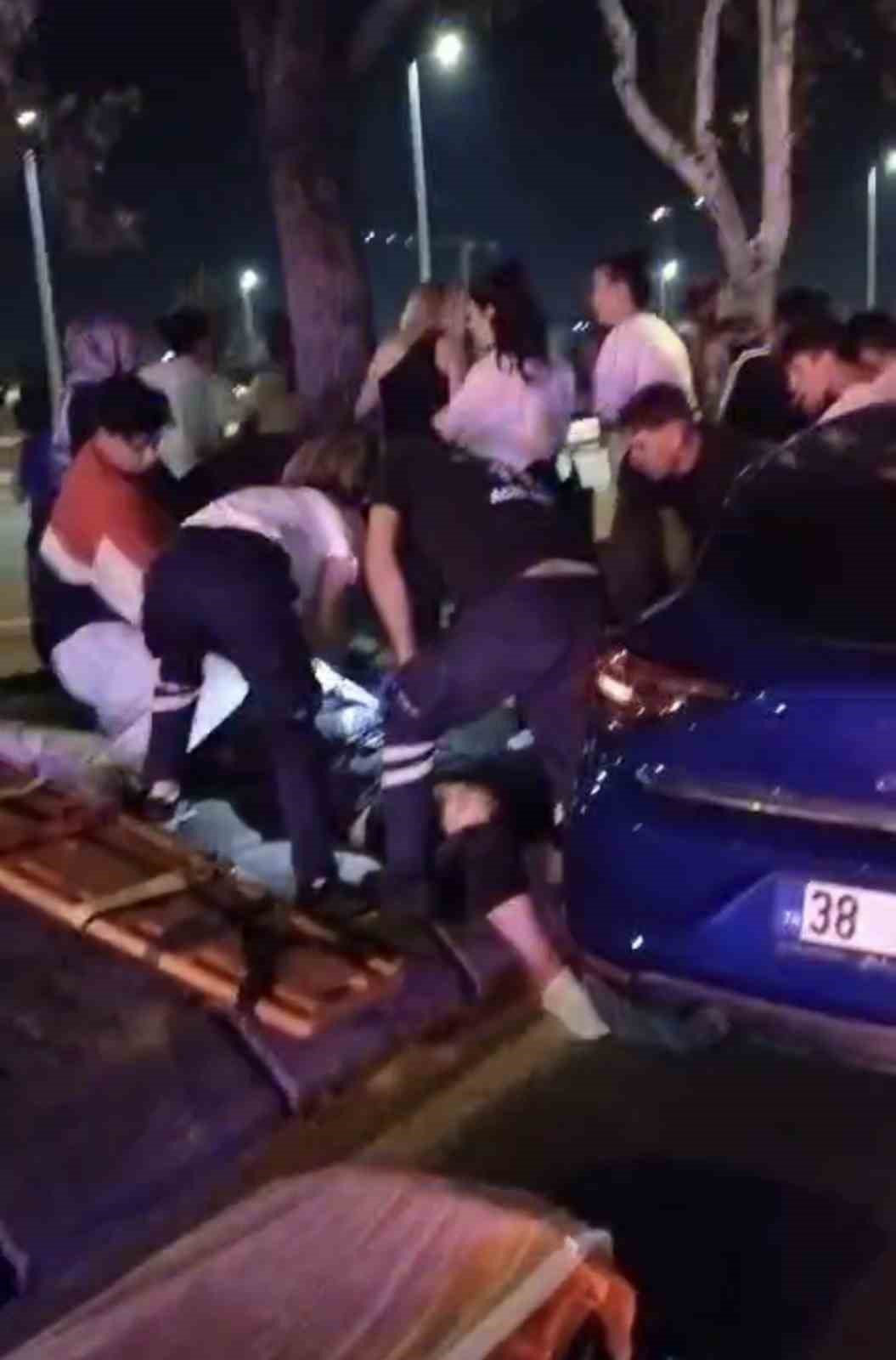 Kayseri’de otomobille motosiklet çarpıştı: 1 yaralı
