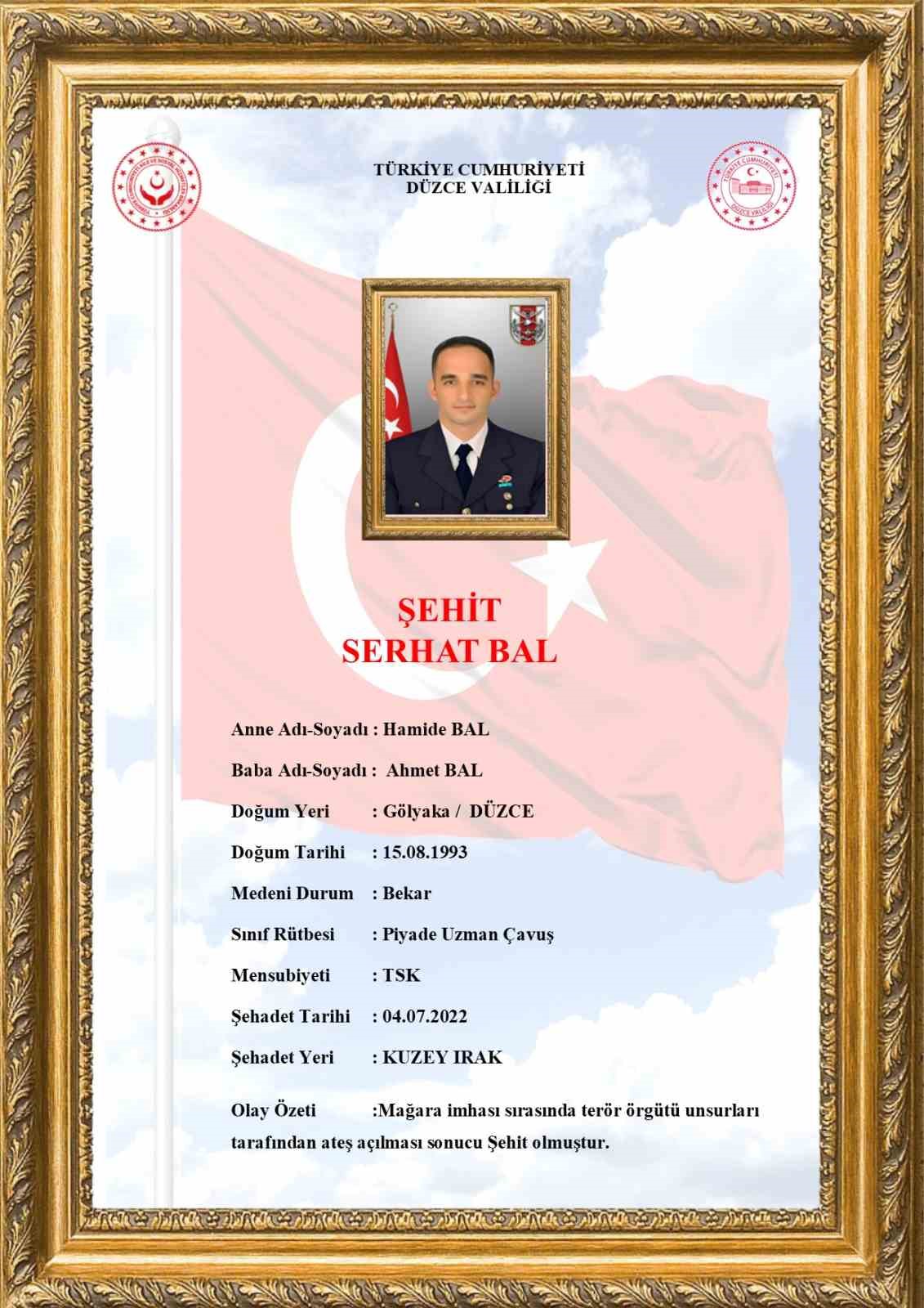 Şehit Serhat Bal kabri başında anıldı