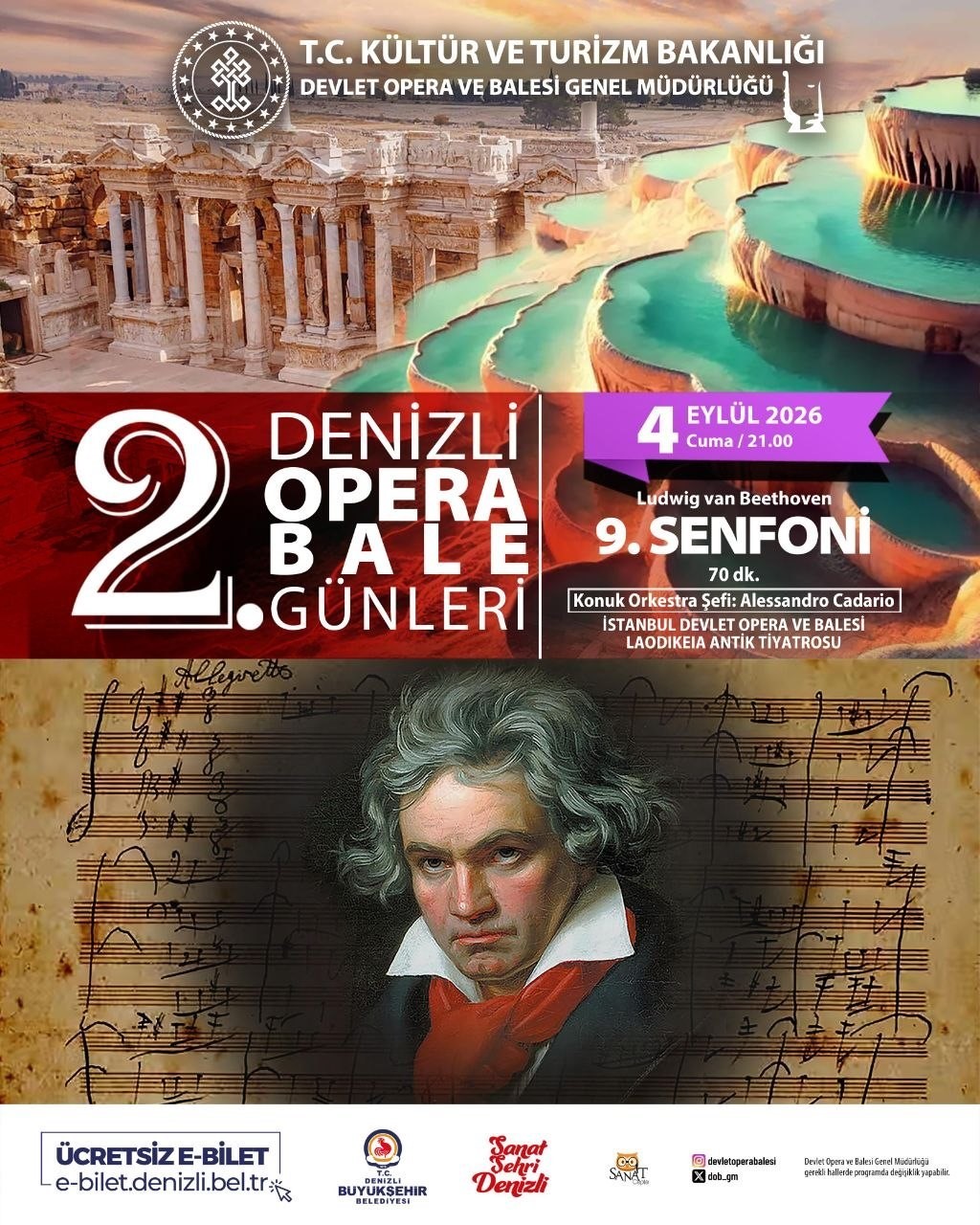 Laodikeia&rsquo;da, 2. Denizli Opera ve Bale G&uuml;nleri ile sanat r&uuml;zgarı s&uuml;r&uuml;yor