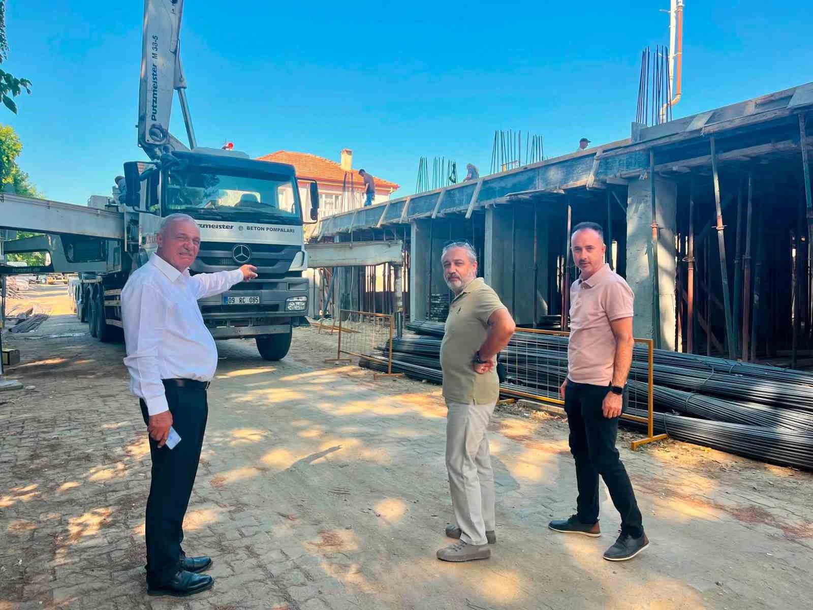 Sultanhisar’da 12 daire ve 2 iş yerinin yer aldığı projede çalışmalar sürüyor