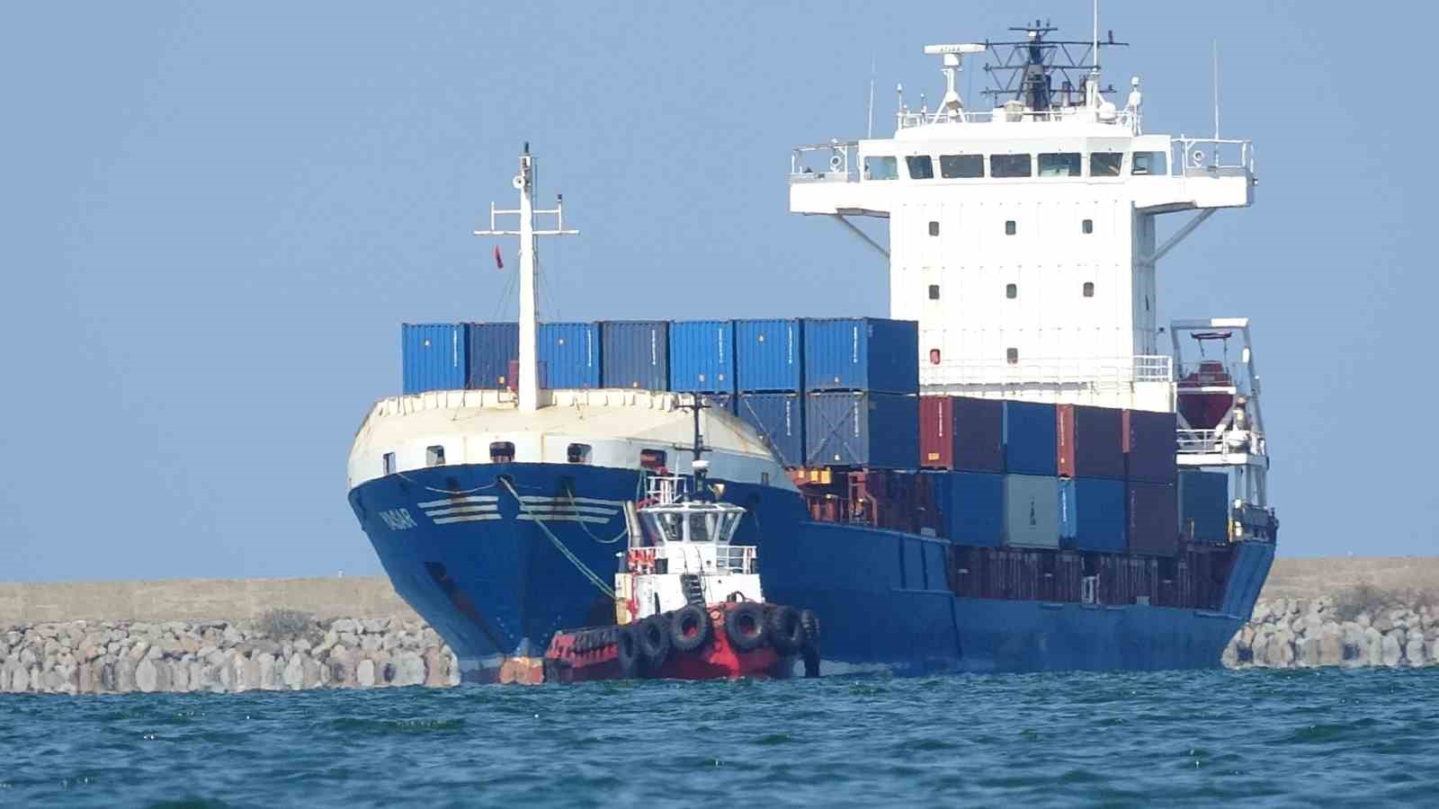 Dronla vurulan Türk gemisi Samsun’da
