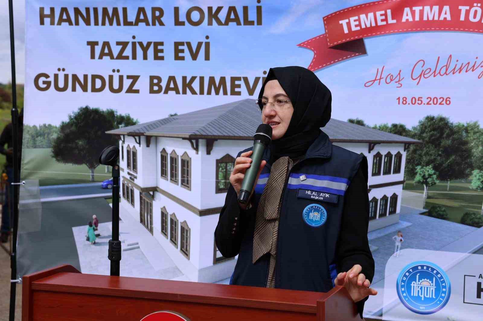 Akyurt&rsquo;ta hanımlar lokali, taziye evi ve g&uuml;nd&uuml;z bakımevinin temelleri atıldı