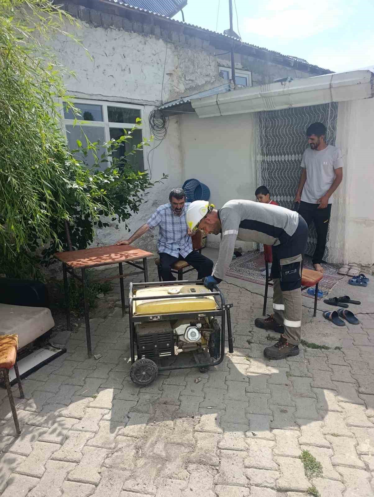 Aras EDAŞ’tan planlı bakım sürecinde hastaya mobil jeneratör desteği