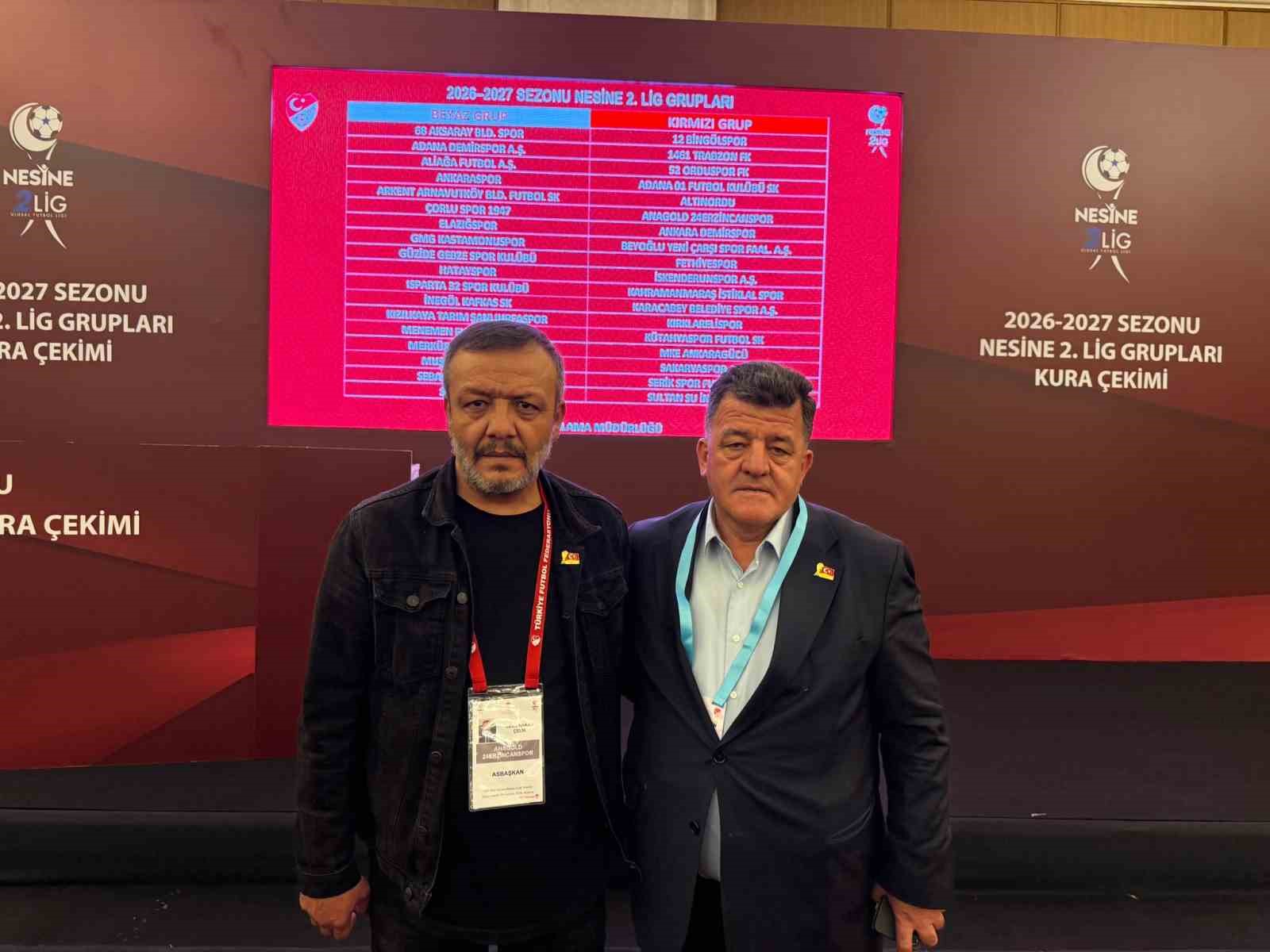 Erzincanspor&rsquo;un rakipleri belli oldu