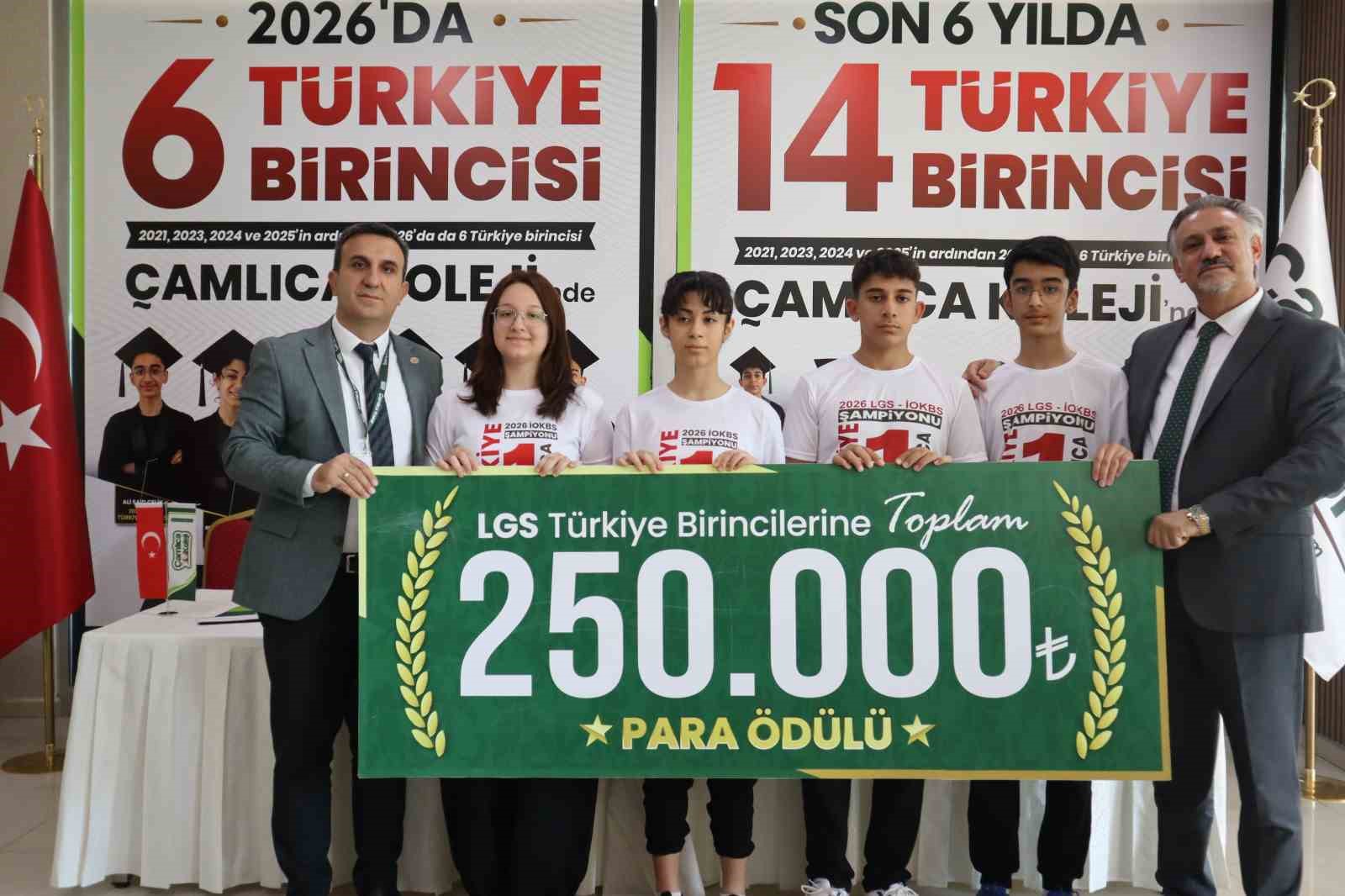 Malatya &Ccedil;amlıca Koleji, 6 T&uuml;rkiye birincisi &ccedil;ıkardı
