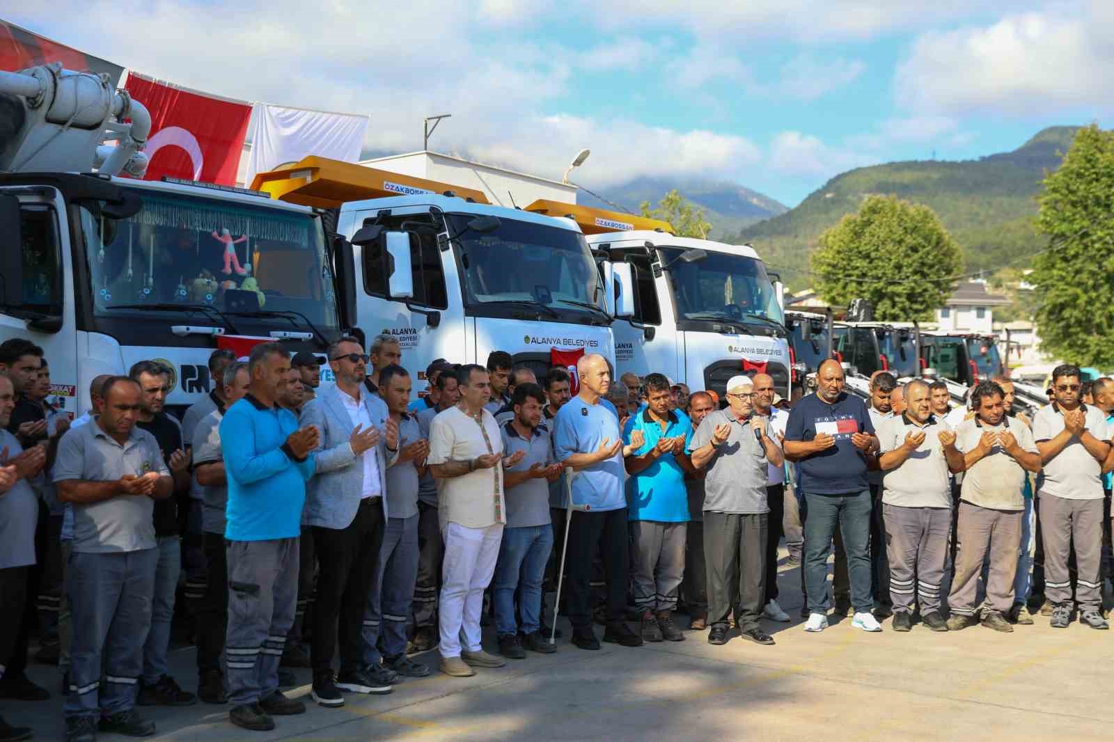 Alanya Belediyesi araç filosu güçleniyor