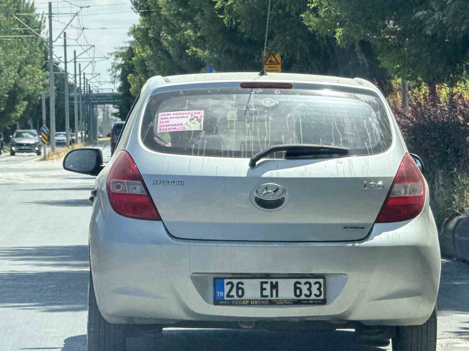Eskişehir’de gülümseten trafik mesajı