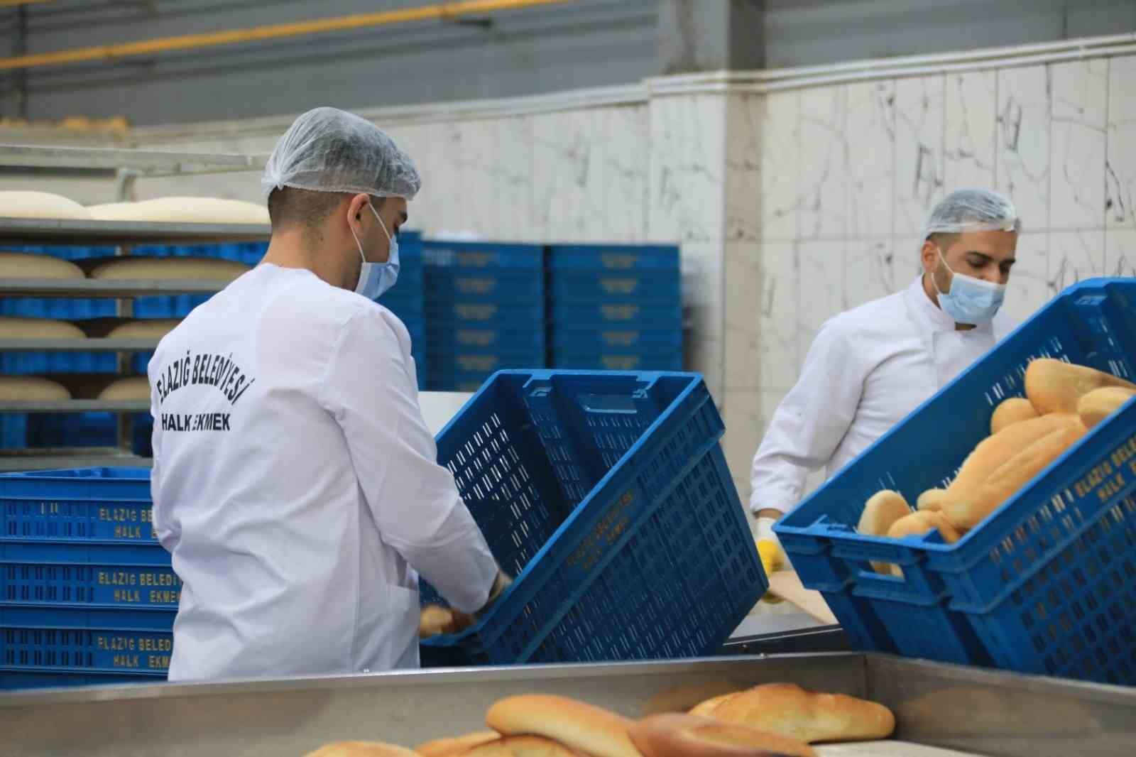 Elazığ&rsquo;da g&uuml;nl&uuml;k 20 bin ekmek &uuml;retilerek vatandaşların t&uuml;ketimine sunuluyor