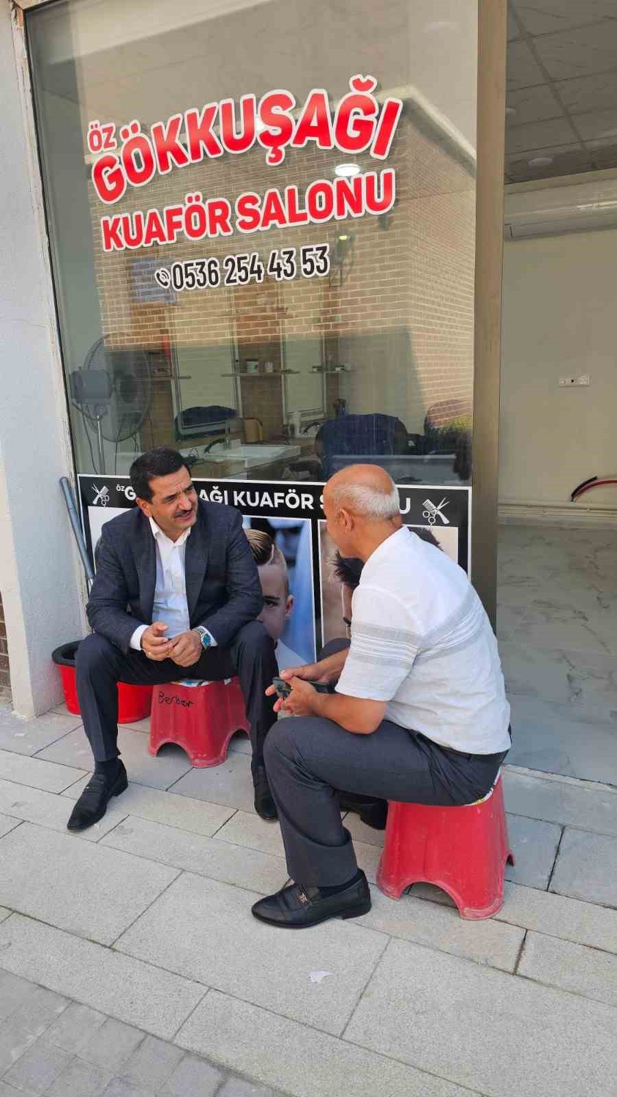 Başkan Taşkın&rsquo;dan yeni &ccedil;arşı esnafına ziyaret