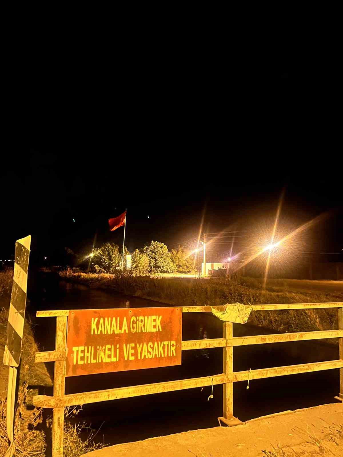 Manisa’da kanala düşen sürücüden acı haber
